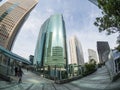 Skyscrapers at Shiodome District Tokyo Royalty Free Stock Photo